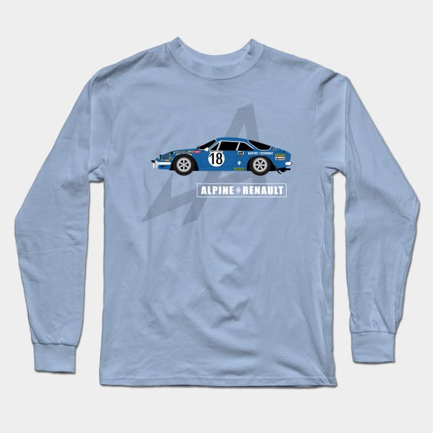 Alpine A110 Long Sleeve T-Shirt by AutomotiveArt